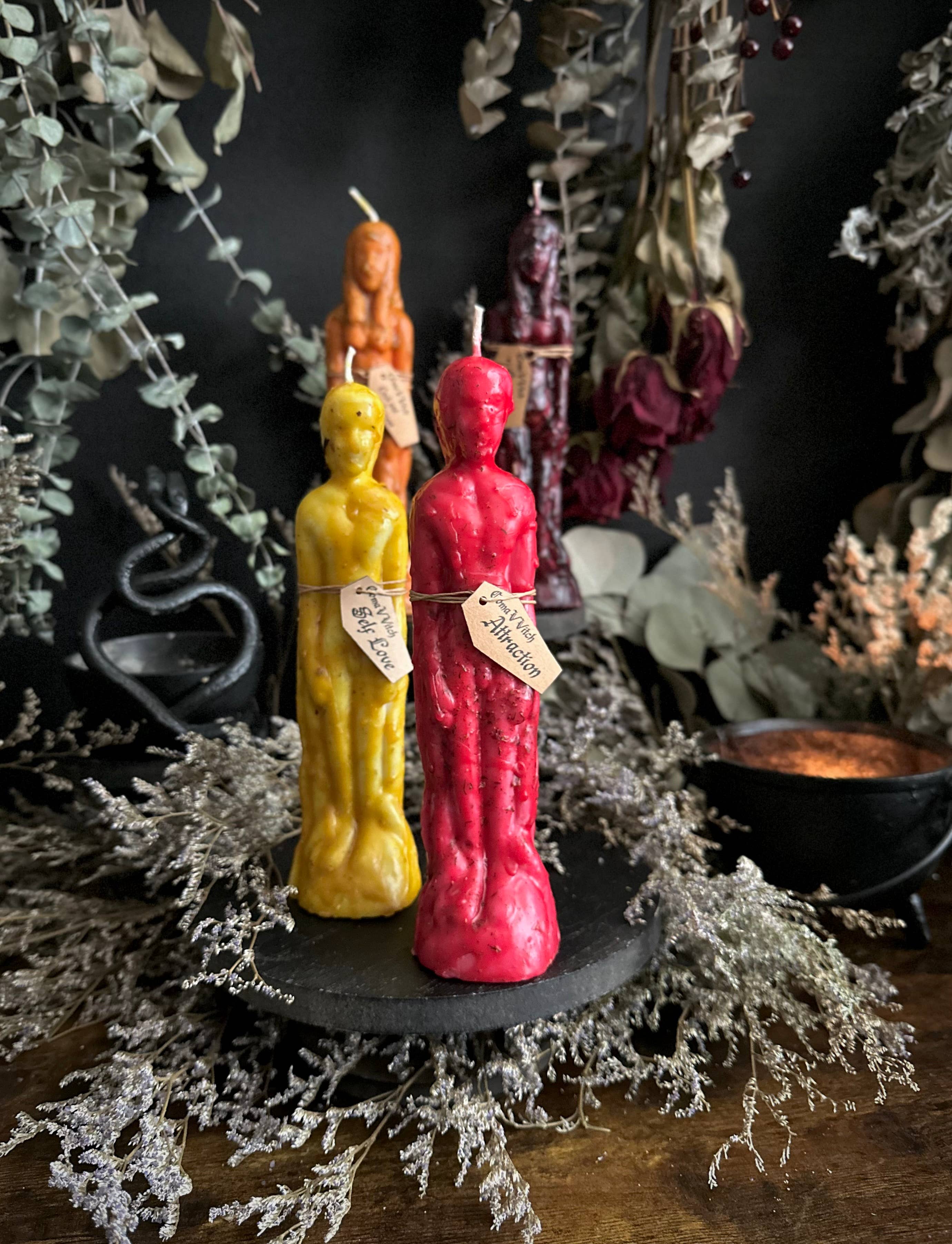Dressed Human Figure Candles | Intention Candles : Non-Binary / Spiritual Cleansing