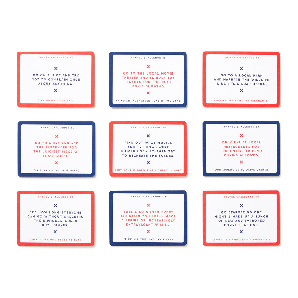 Brass Monkey Challenge Accepted Travel Tasks Card Deck