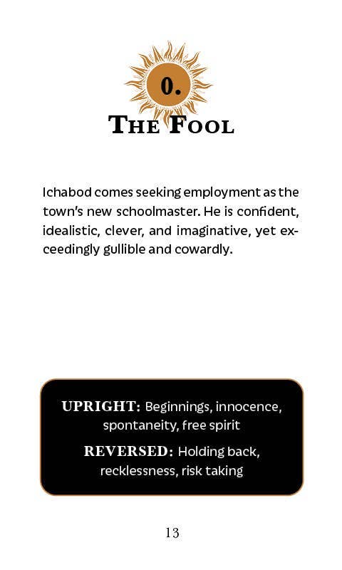 Legend of Sleepy Hollow Tarot—Headless Horseman Edition