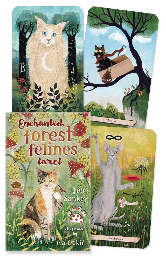 Enchanted Forest Felines Tarot: A RWS-Style Cat Tarot Kit