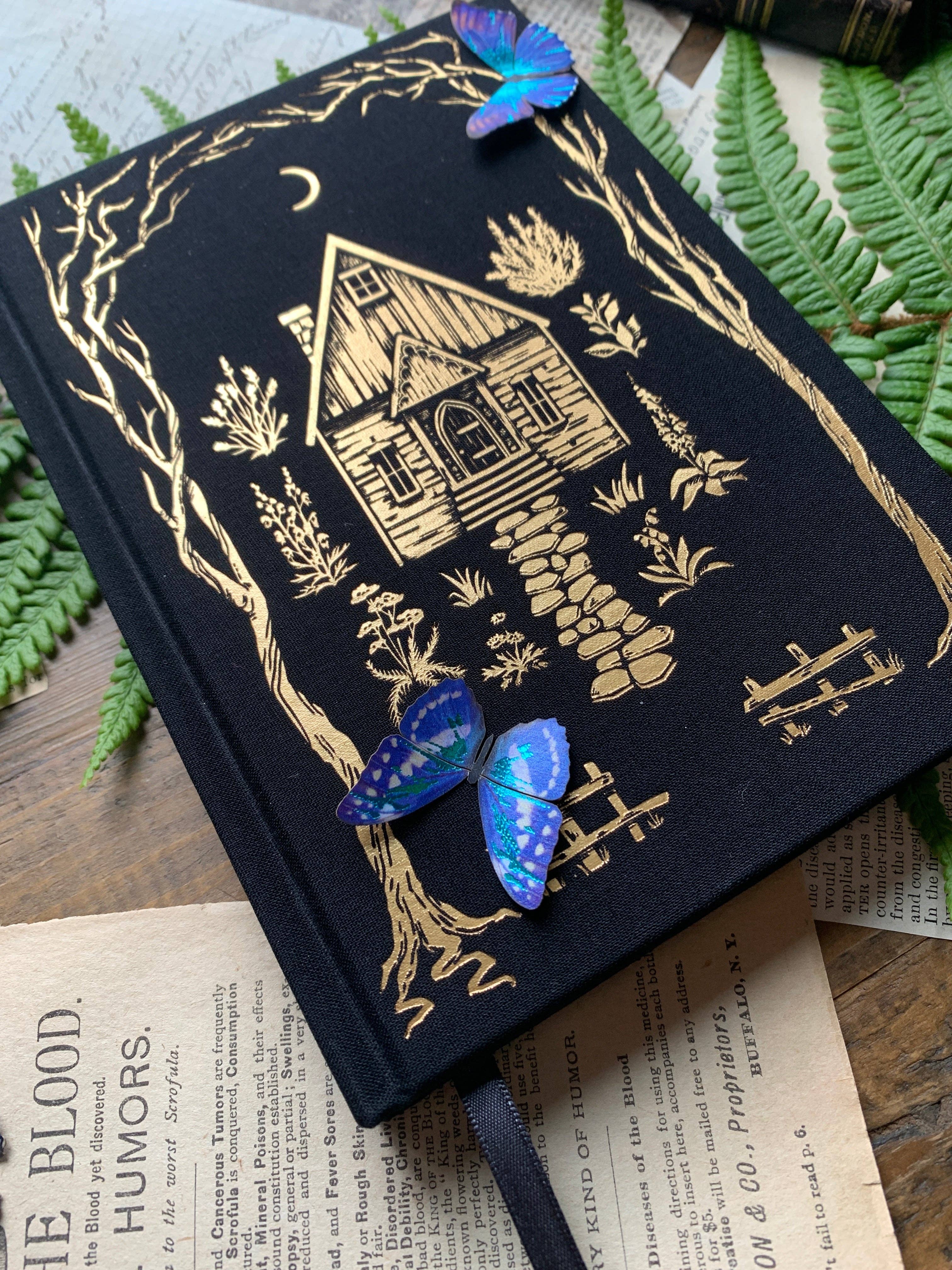 The Grimoire - B6 vegan lined notebook, 120gsm ivory paper: Silver