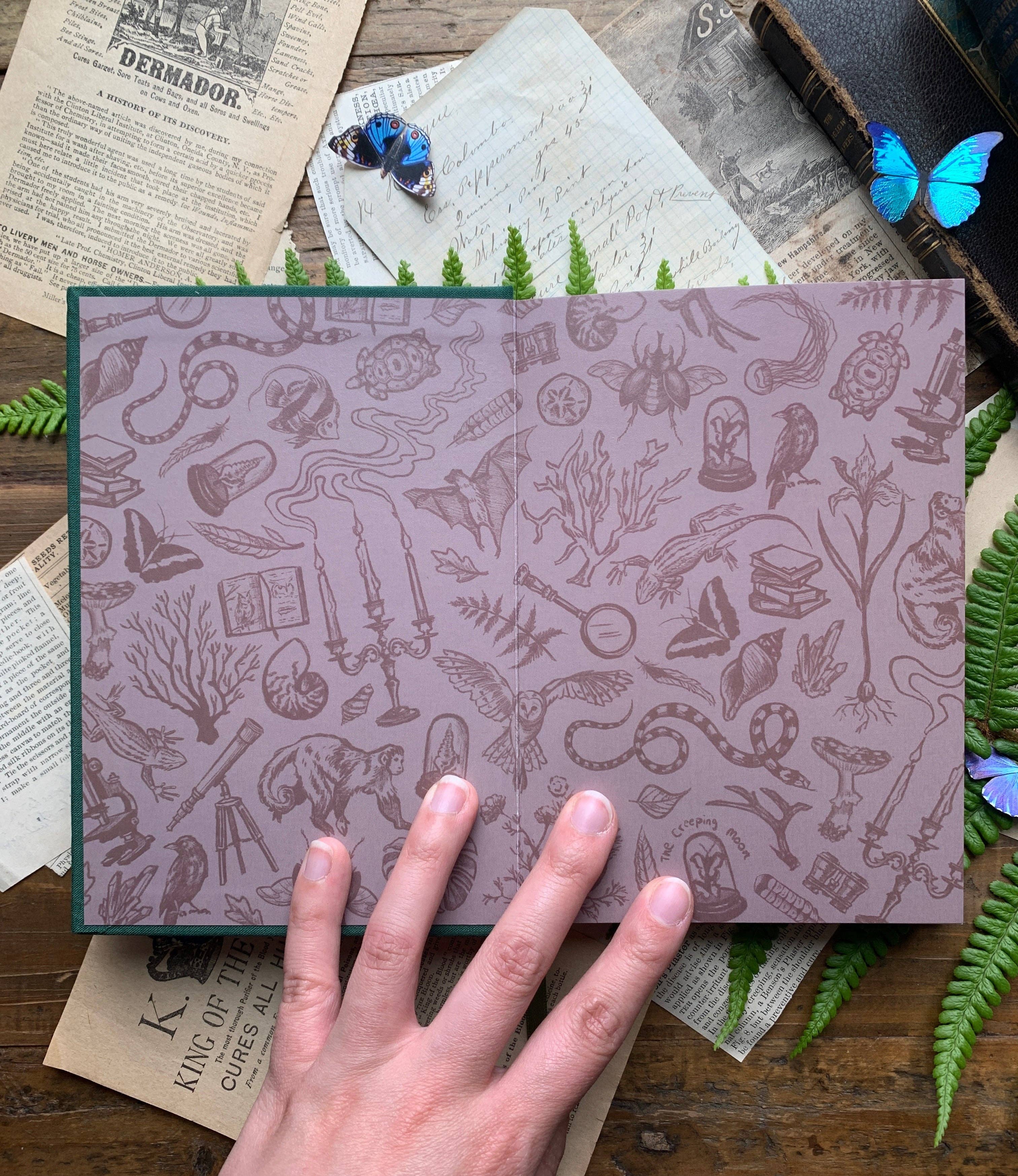 The Botanist - B6 vegan watercolor sketchbook, 300gsm: Gold