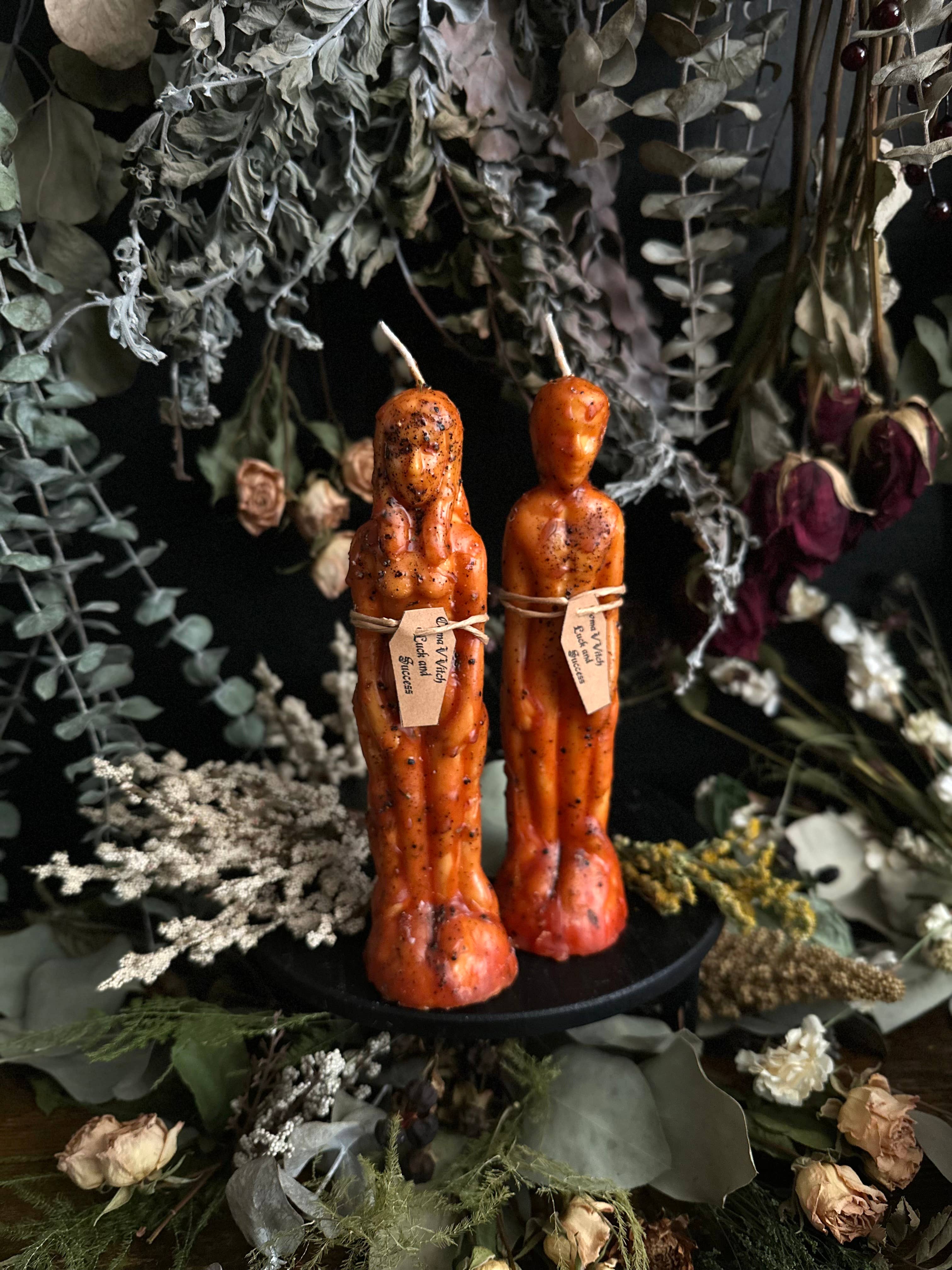Dressed Human Figure Candles | Intention Candles : Non-Binary / Spiritual Cleansing
