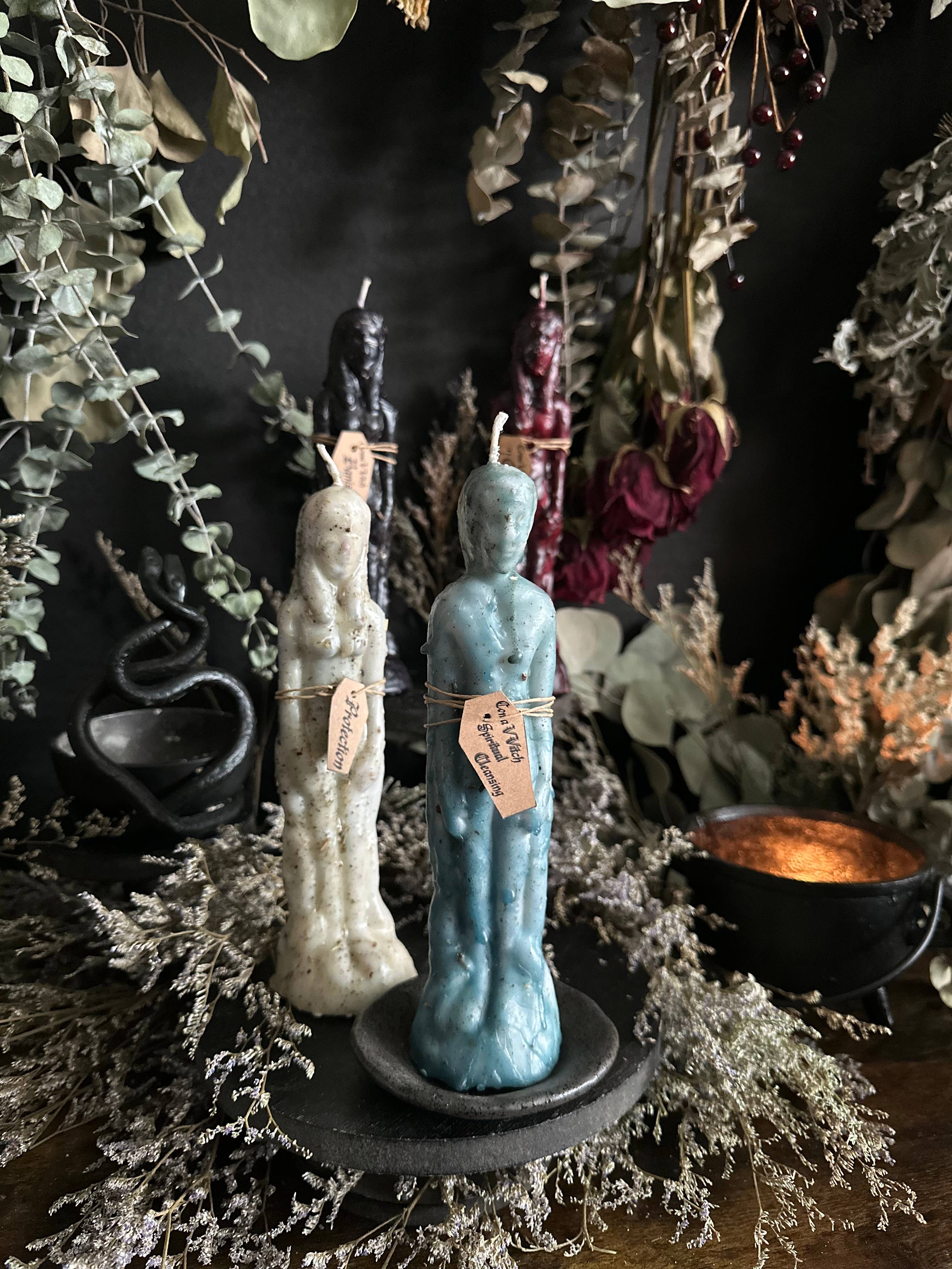 Dressed Human Figure Candles | Intention Candles : Non-Binary / Lust & Romance