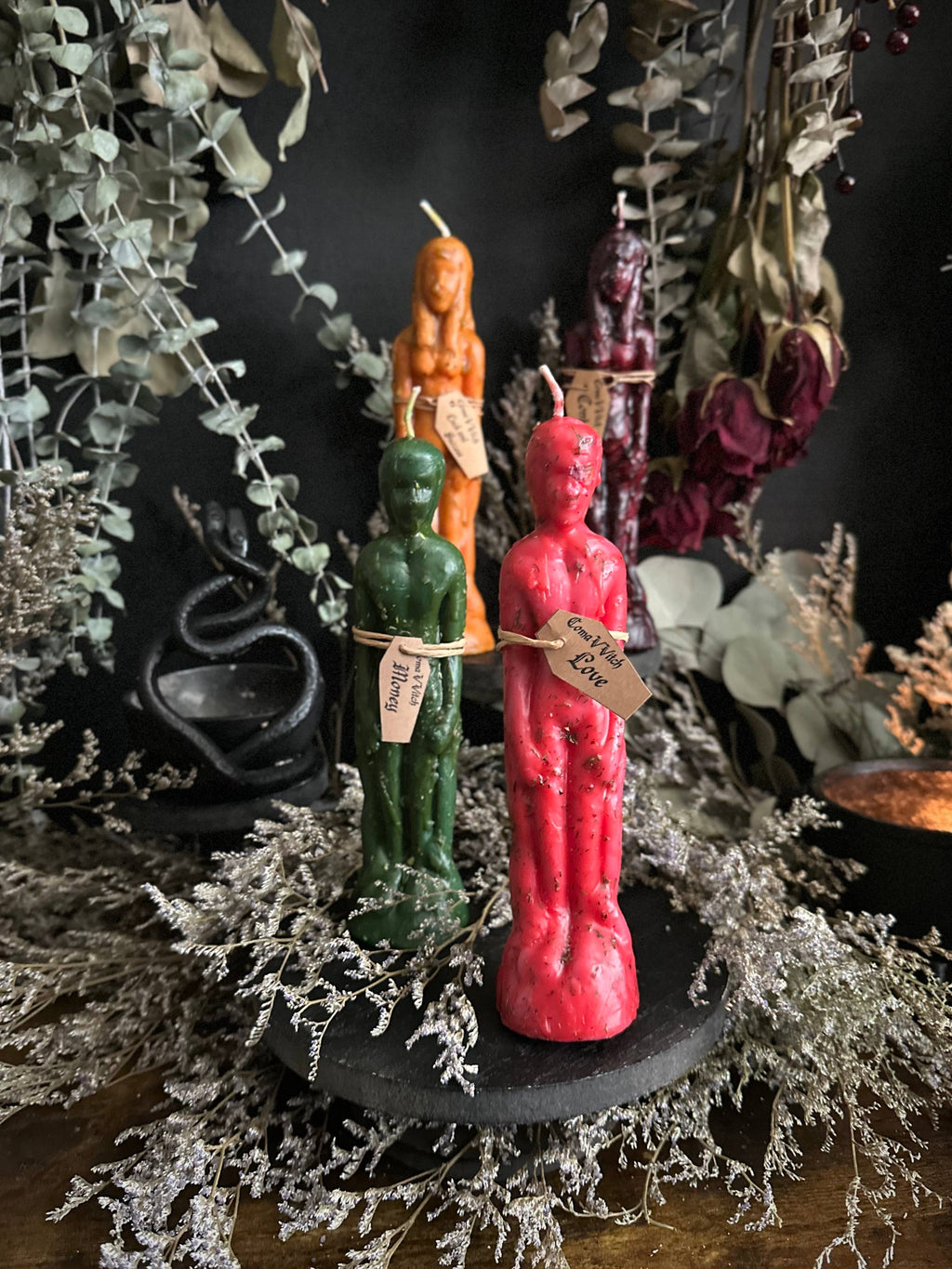 Dressed Human Figure Candles | Intention Candles : Non-Binary / Lust & Romance