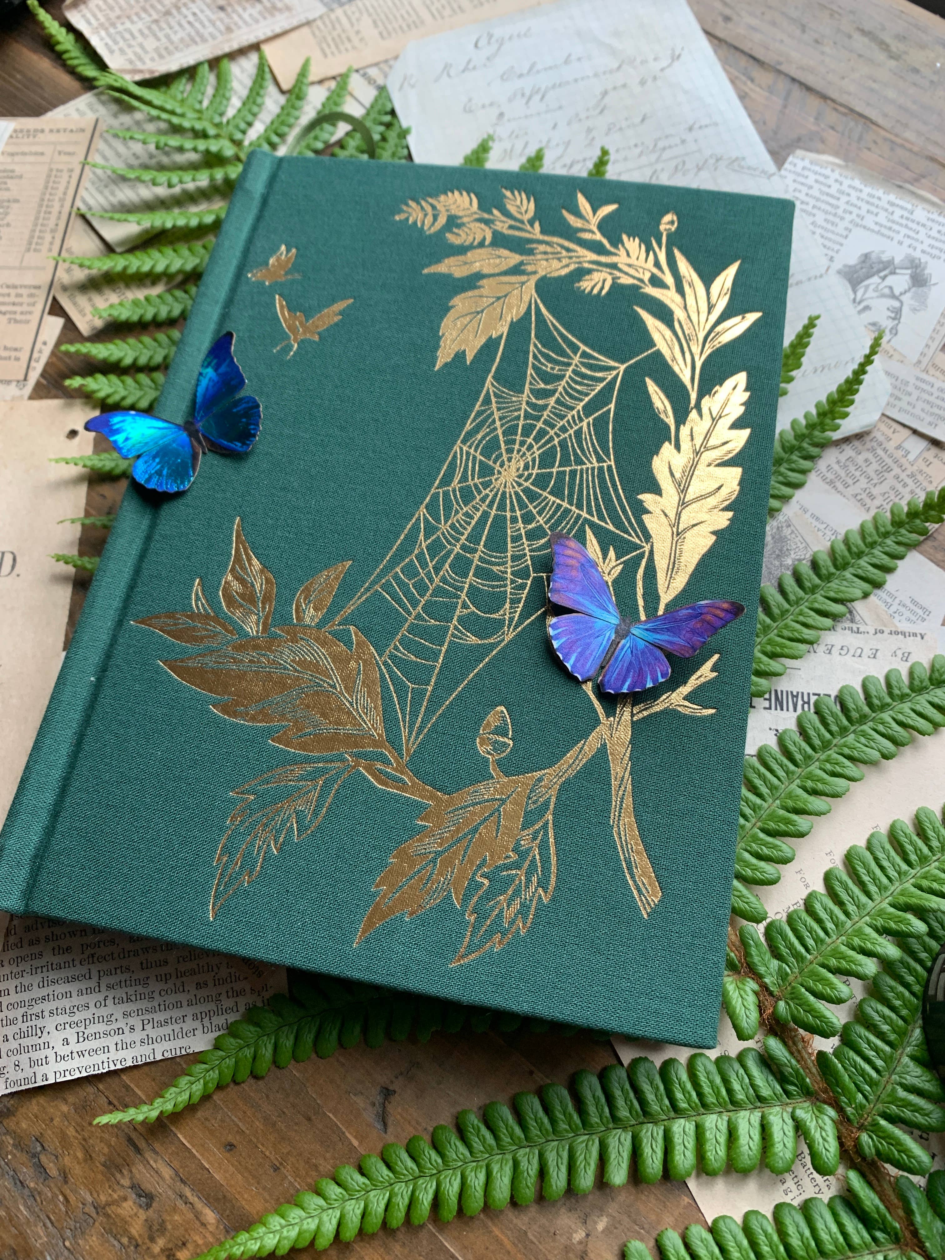 The Botanist - B6 vegan watercolor sketchbook, 300gsm: Gold