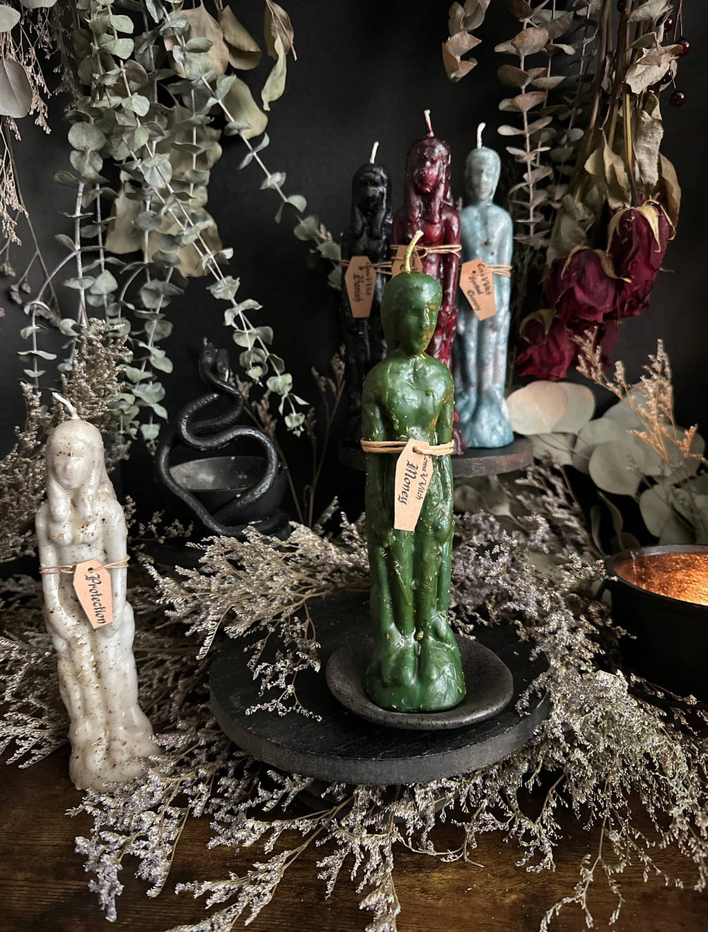 Dressed Human Figure Candles | Intention Candles : Non-Binary / Lust & Romance