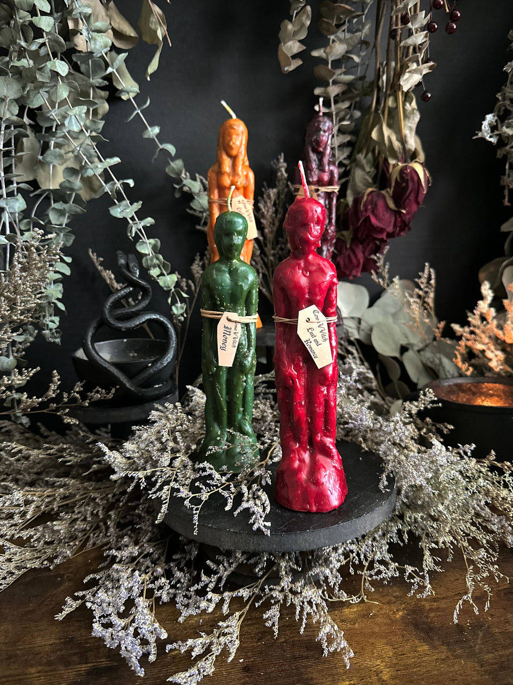 Dressed Human Figure Candles | Intention Candles : Non-Binary / Hex Breaker