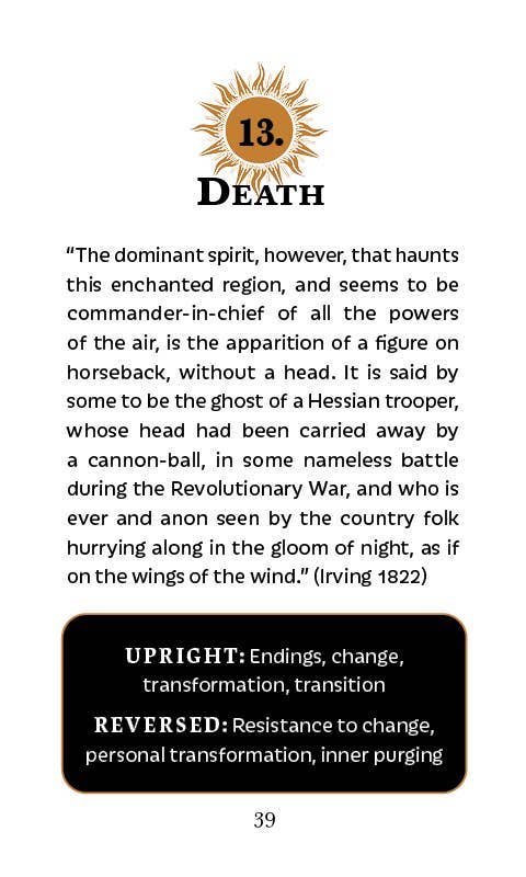 Legend of Sleepy Hollow Tarot—Headless Horseman Edition