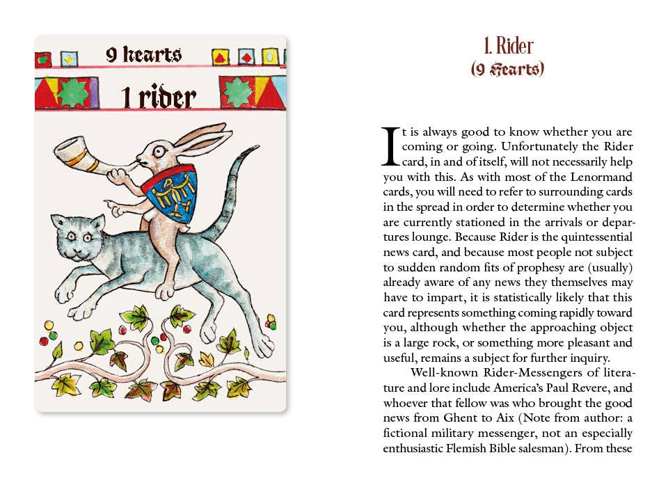 Marginal Lenormand: An Irreverent Oracle