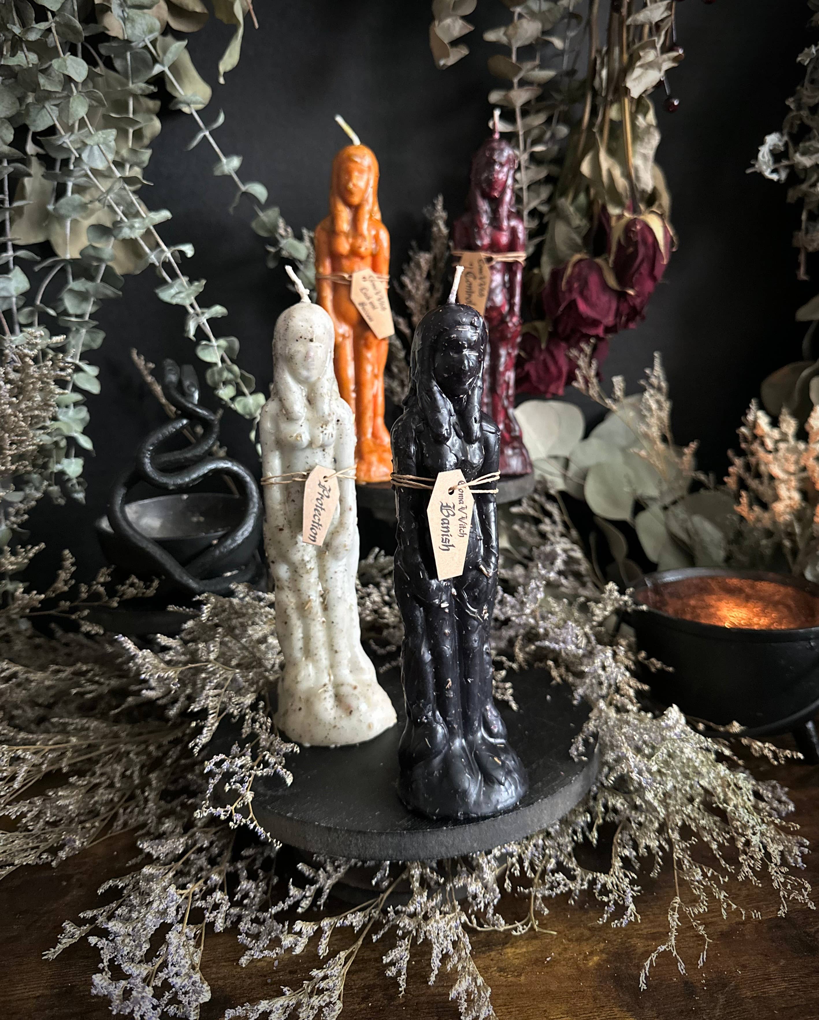Dressed Human Figure Candles | Intention Candles : Non-Binary / Lust & Romance